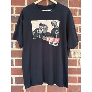 Blink-182 Tour 2019 Shirt Mens 2XL Black Band Graphic Tee T-Shirt Music